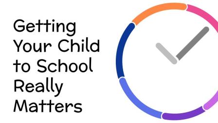 Getting Your Child to School Really Matters with clock